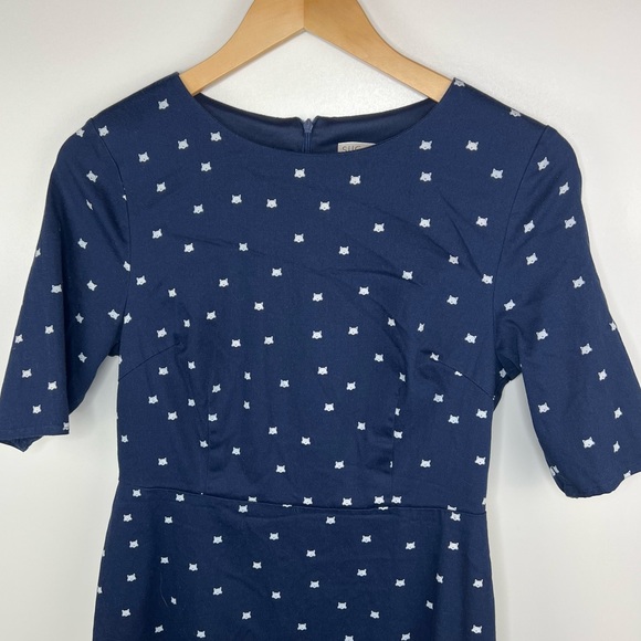 SUGARHILL BOUTIQUE MODCLOTH Retro Cat Polka Dot Dress - Picture 2 of 7